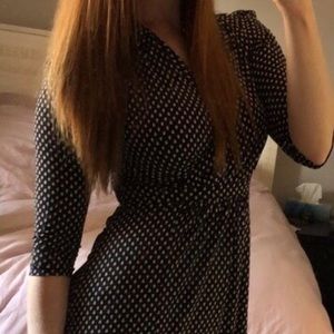 French connection black beige dress 4 small